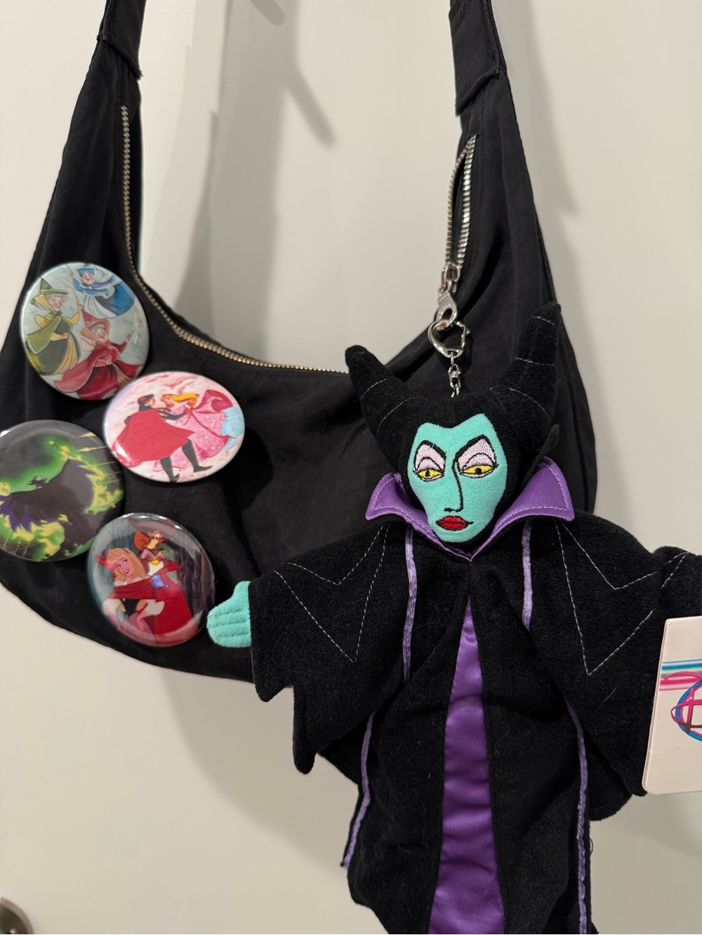 Disney Maleficent plush bag charm/keychain